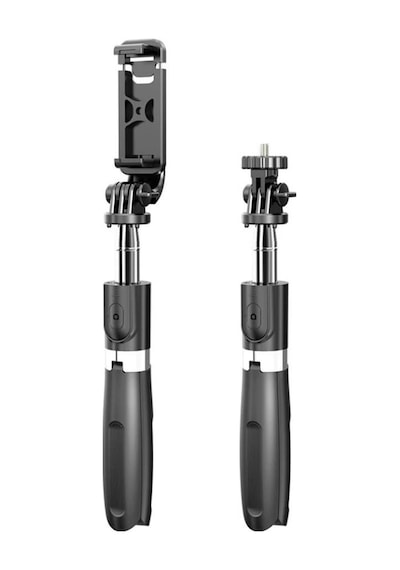 Bluetooth Kumandalı Led Işıklı 360 Derece Dönebilen Mini Selfie Stick Telefon Tutucu Kumandalı Öz