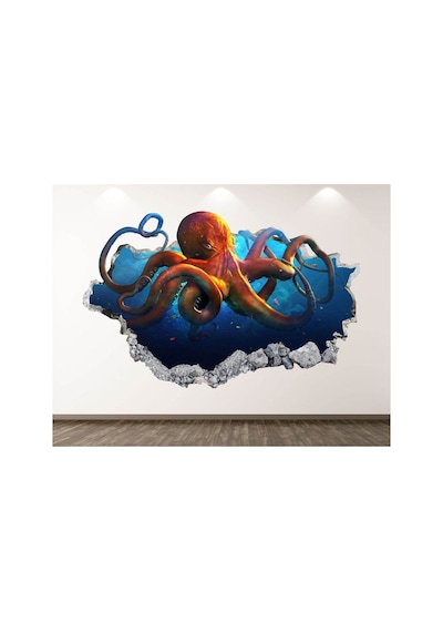 Denizin Altında Vahşi Yaşam Full Hd Baskı 3d Sticker Kaplama