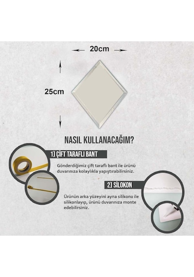 Decorıta Ayna - 16'Lı Takım Baklava Modelli Ayna
