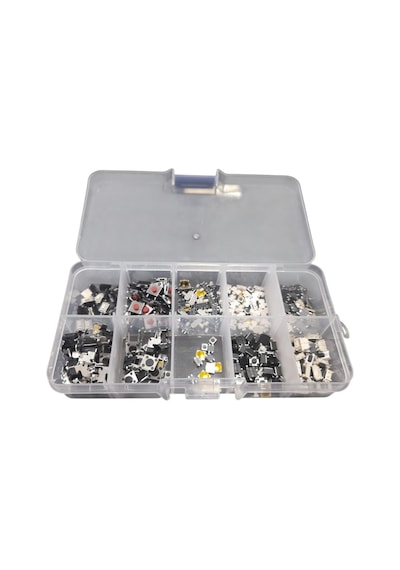 233 Parça Tact Switch Seti Smd Ve Tht Mikro Buton Anahtar Çeşitleri