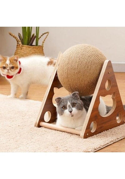 Reyo Pet Üçgen Toplu Kedi Tırmalaması - Kedi Tırmalama Tahtası