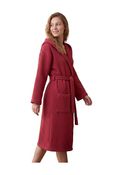Brandsmiths Bordo Waffle Gofre Bornoz