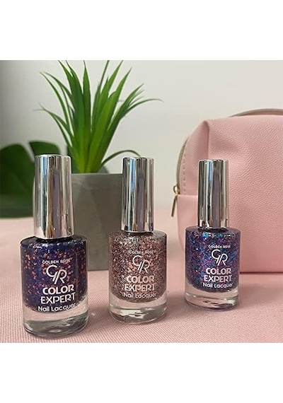 Expert Nail Lacquer Glitter No: 613 - Geniş Fırçalı Işıltılı Oje 10.2 Ml