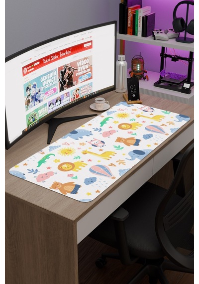 Çocuk Kaymaz Dikişli Kauçuk Oyuncu Mousepad V2 - 90x40 Xxl Gaming Mouse Pad Fare Altlığı