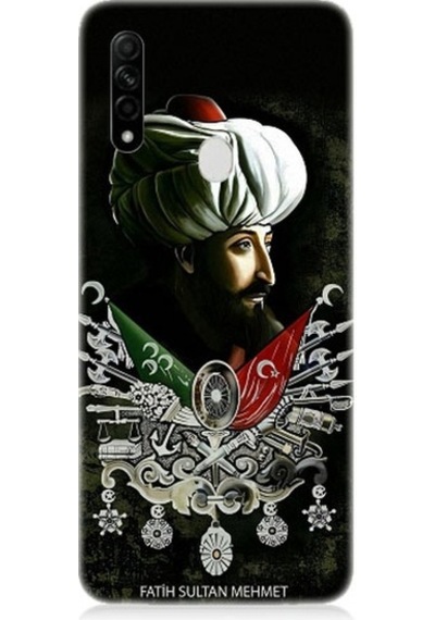 Oppo A31 Uyumlu Fatih Sultan Mehmet Han Desenli Silikon Kılıf