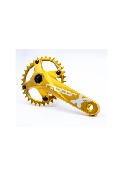 Raptor A28z-as322 32t 170 Mm Tek Yaprak Aynakol Seti Göbek+aynakol+yaprak Bisiklet Krank Seti Gold Gold