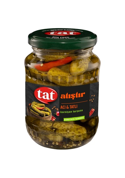 5 Adet Tat Acı & Tatlı Kornişon Turşu 350 G