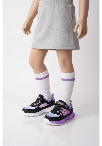 Muggo Zuzu Cırtlı Ve Bağcıklı Günlük Çocuk Sneaker Spor Ayakkabı Lila