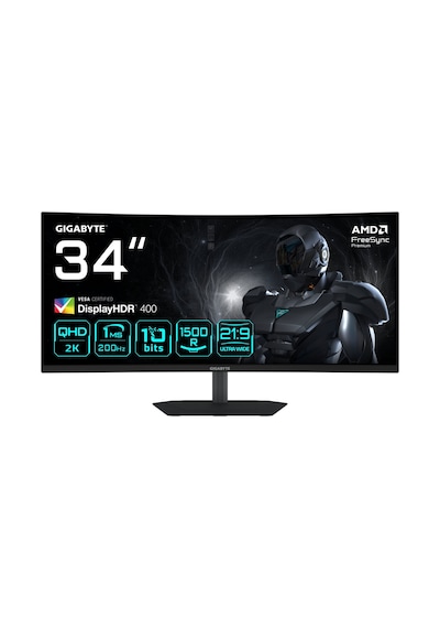 Gıgabyte G34wqc2 34 200hz 1ms Wqhd Curved Va 1500r Gaming Cece5gıg0039