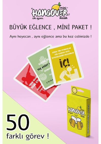 Mini Hangover 2li Set - Klasik Ve Kız Kıza İçki Oyunu