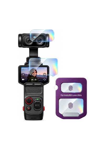 Insta360 Luna Ultra İle Uyumlu Temperli Cam Koruyucu