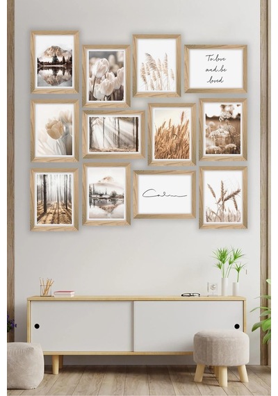 Artavessa 12 Parça Çerçeve Görünümlü Mdf Tablo Seti Sku: Zeusb0cjmrftl5
