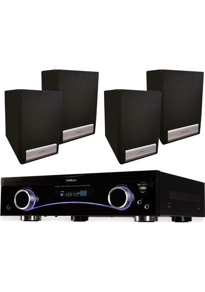 4 Adet Hoparlör Anfi Av-313 Set Ev Sinema Sistemi-132361