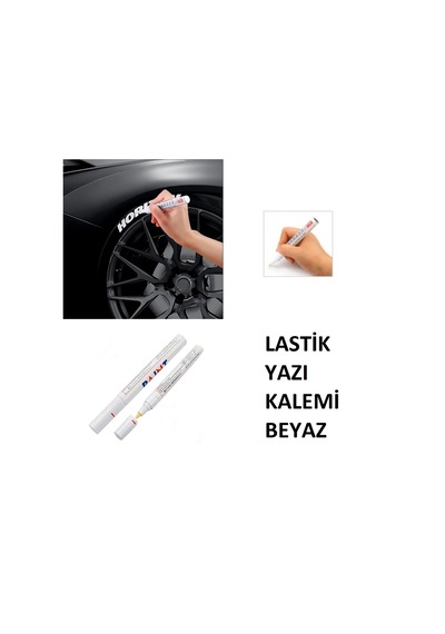 Beyaz Lastik Yazı Kalemi