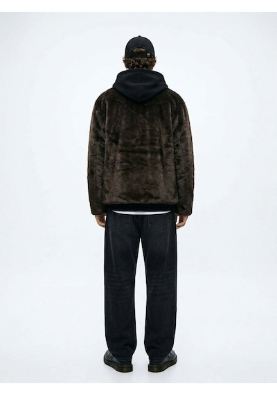 LTB Relaxed Fit Kürk Kahverengi Ceket
