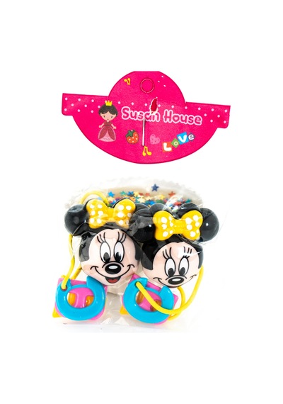 Biem Mickey Mouse Lastik Toka Sarı Gold/gümüş