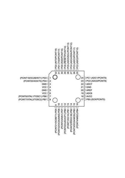 Atmega168Pa-Au Smd 8-Bit 20Mhz Mikrodenetleyici Tqfp-32