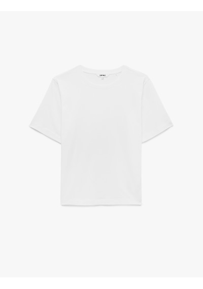 Koton Regular Fit Pamuklu Kısa Kollu Bisiklet Yaka Basic Tişört Beyaz 6sak60009ek Koton Regular Fit Pamuklu Kısa Kollu Bisiklet Yaka Basic Tişört Beyaz 6sak60009ek