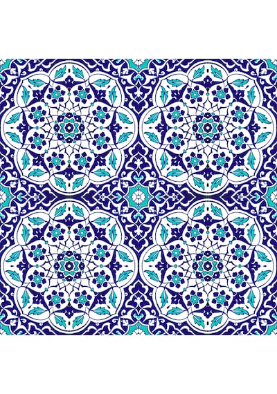 Armada Çini 20x20 Cm Ac 92 Osmanlı Mavi Beyaz Kütahya Çini Karo