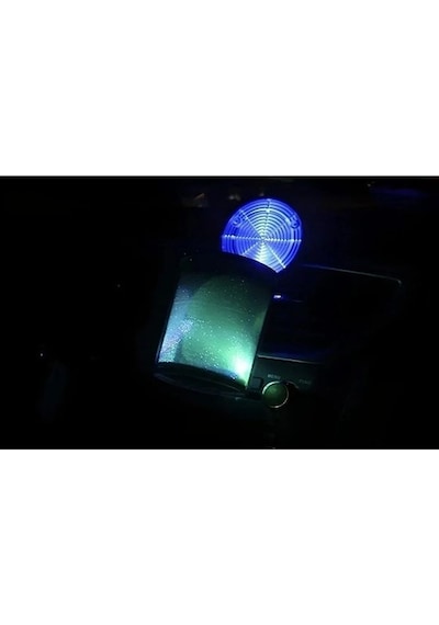 7 Renkli Rgb Led Işıklı Lüx Oto Küllük Kapaklı Spor Araç İçi Küllük Araba Küllüğü