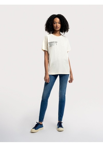 LOFT Loose Fit Kadın Tshirt K.kol Lf2034965 Q1.v1 Ekru