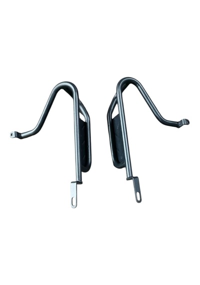Motosteel Cg Amortisör Bağlantılı Arka Basamak Siyah