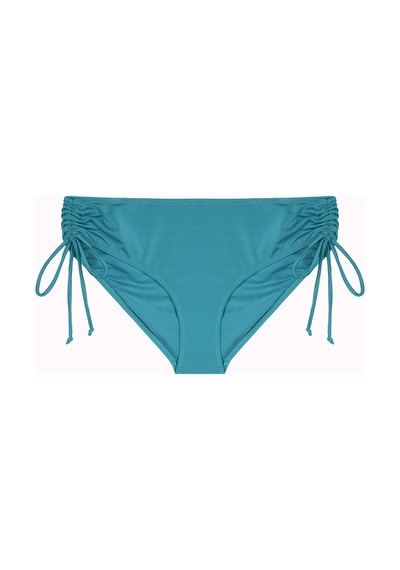 İpli Yan Bağlamalı Desenli Bikini Altı Yeşil