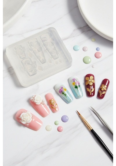 Nail Art Silikon Kalıp 3d Nail Art Desen Kalıbı, Tırnak Süsleme Desen Charm Tırnak Çarm 39 Nail Art Silikon Kalıp 3d Nail Art Desen Kalıbı, Tırnak Süsleme Desen Charm Tırnak Çarm 39