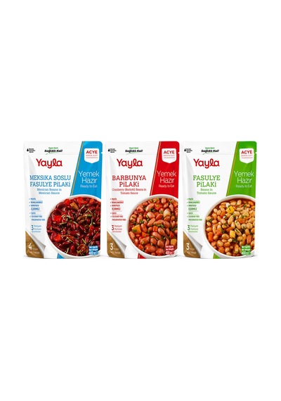 Yemek Hazır Pilaki Seti - Meksika Soslu, Barbunya Ve Fasulye Pilaki 3'lü Paket - 870586645