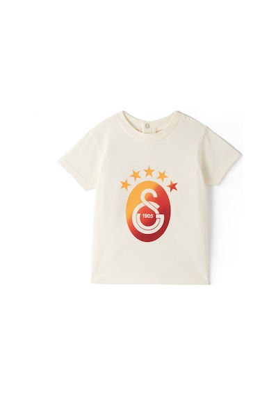 Gsstore Galatasaray Degrade 5 Yıldız Bebek T-shirt B251409 Ekru