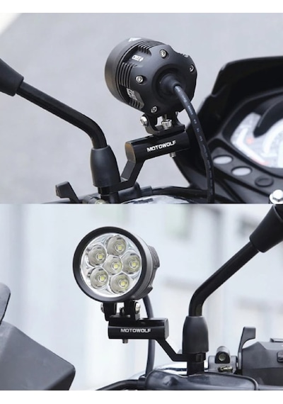 Ayna Ayağına Motosiklet Telefon Tutucu - Aksesuar Takma Aparatı