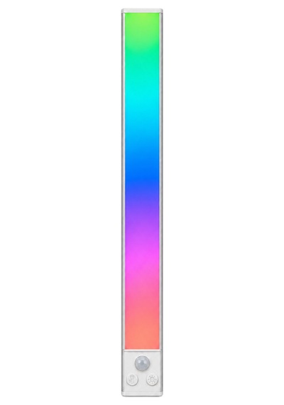 Tıcaro 40 Cm Rgb Sensörlü Şarjlı Led Dolap Işığı, 94 Led, 3000 Mah, 1 Adet Gümüş