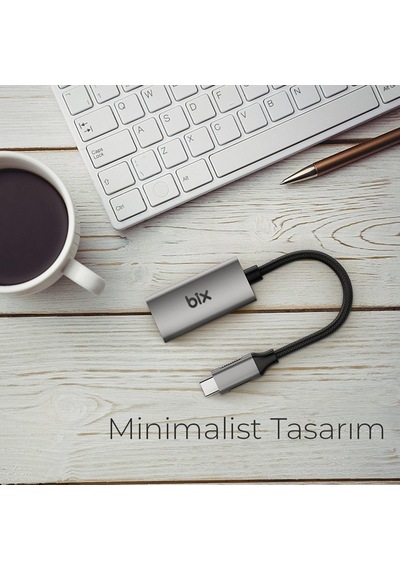 Lexroo Bx01hb Usb C To 4k 30hz Hdmı Dönüştürücü Alüminyum Taşınabilir Usb-c Adaptörü Macbook Uyumlu Pro