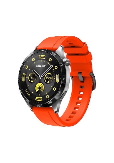 Huawei Gt4 22mm Uyumlu Sbt- Krd-95 Silikon Kordon-kırmızı
