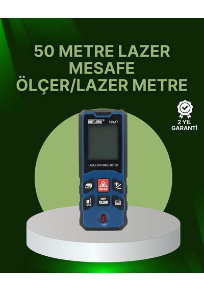 50 Metre Mesafe Ölçer Profesyonel Dijital Ölçüm