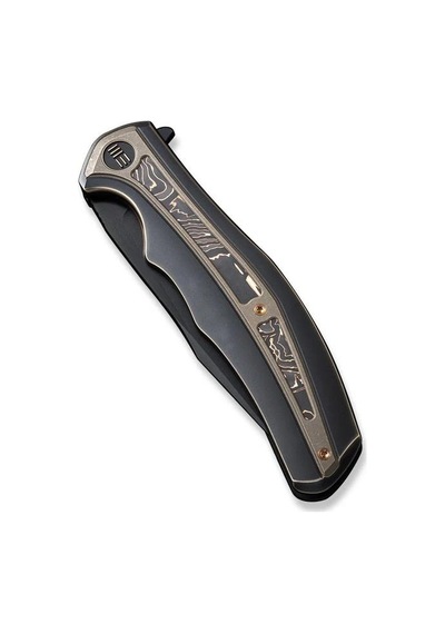 We Knife Zonda Titanium Black & Bronze Copper Foil Kamp Çakı Siyah