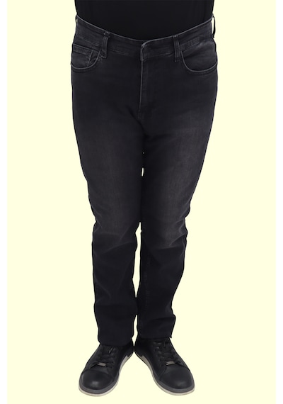 Denim Cartel Dmctekstil Erkek 1002 Yüksek Bel Normal Kesim Boru Paça Jean Pantolon Füme