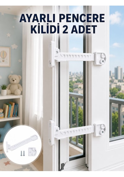 İçe Açılan Pencereler İçin Güvenlik Ve Sınırlayıcı Aparat Yeni Nesil - Lisinya Çok Renkli