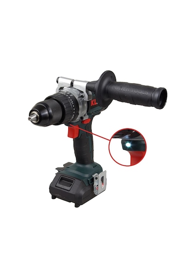 Klpro KLDM1820B 18V 2.0 Ah Li-ion Çift Akülü Kömürsüz Darbeli Matkap Vidalama