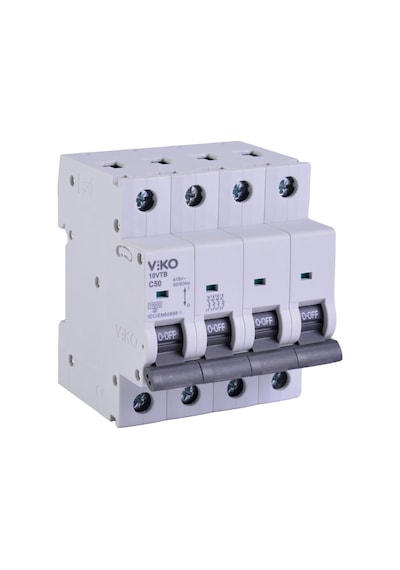 10vtb-4c50 Otomatik Sigorta 10ka C Tipi 4 Kutup 50a