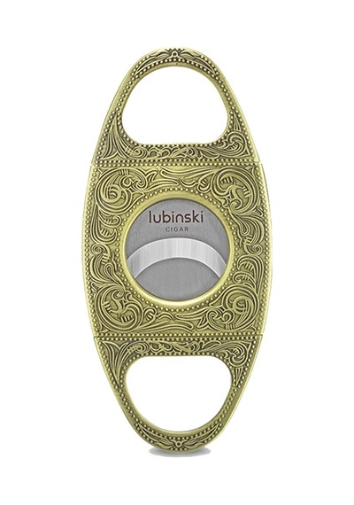 Lubinski Metal Puro Kesici Lazer Bıçak Kabartma İşlemeli Gold 60ring