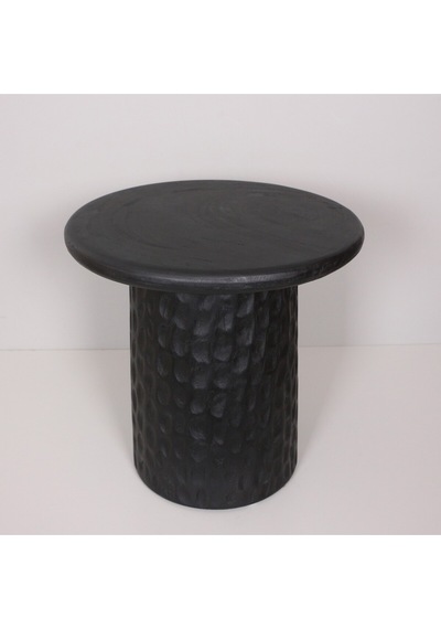 Okımı Siyah Mungur Sehpa 45x45x30 Cm Siyah