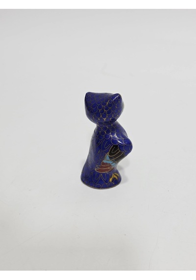Antika Cloisonne Minyatür Baykuş 6,3x3,1cm 148