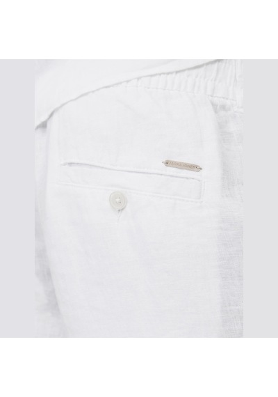Jack & Jones Erkek Loose Fit Keten Pantalon - Karl - 12253120 Bright White