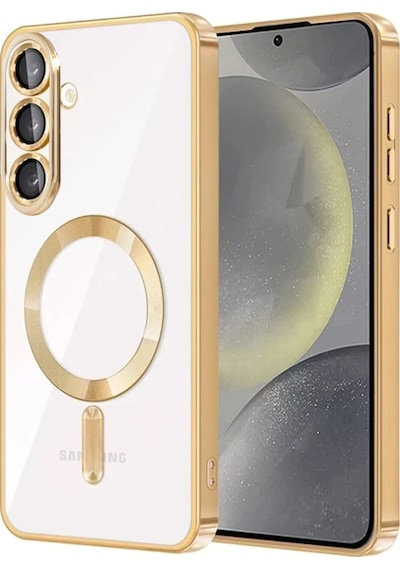 Muratech Newface Samsung Galaxy Uyumlu  S26 Kross Magneticsafe Kapak - Gold