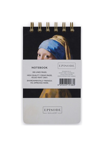 Episode Küçük Spiralli Gallery 100 Yp. Defter - Vermeer Pearl Earring Çok Renkli
