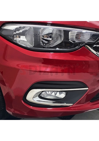 S-Dizayn  Fiat Egea Krom Sis Farı Çerçevesi 2 Prç. 2015-2020