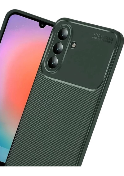 Newface Samsung Galaxy A57 5g Auto Focus Karbon Kapak - Koyu Yeşil