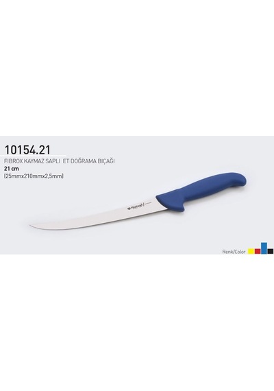 Et Doğrama Bıçağı 21 Cm Kasap Fibrox Kaymaz Saplı Hulusi - Drita Bıçak 25mm X 210mm X 2.5mm 10154.21