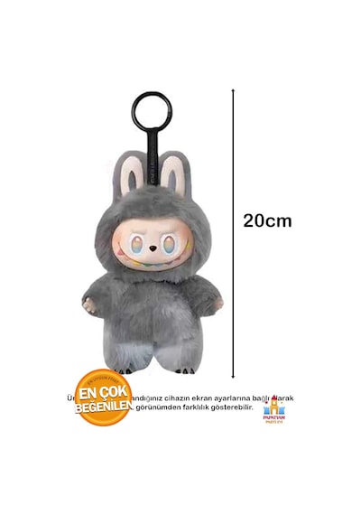Renkli Labubu Oyuncak Anahtarlık - Sürpriz Labubu Figür Peluş - Labubu Peluş Anahtarlık